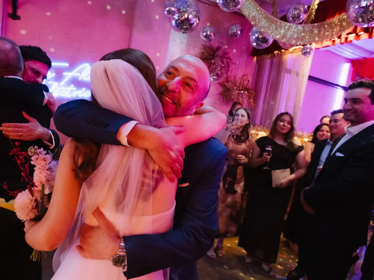 Tass and Tom wedding moment 11